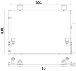 MAHLE Condensator, climatizare MAHLE AC 929 000S (AC 929 000S)