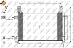 NRF Condensator, climatizare NRF 35796 (35796)