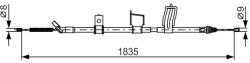 Bosch Cablu, frana de parcare BOSCH 1 987 482 341 (1 987 482 341) - fixbox