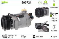 VALEO Compresor, climatizare VALEO 690721 (690721)