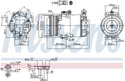 NISSENS Compresor, climatizare NISSENS 89042 (89042)