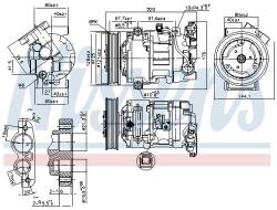 NISSENS Compresor, climatizare NISSENS 890044 (890044)