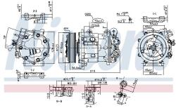 NISSENS Compresor, climatizare NISSENS 89362 (89362)