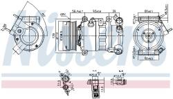 NISSENS Compresor, climatizare NISSENS 890599 (890599)