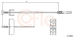 COFLE Cablu, frana de parcare COFLE 11.6803 (11.6803) - fixbox