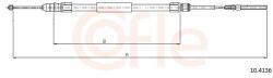 COFLE Cablu, frana de parcare COFLE 10.4136 (10.4136) - fixbox