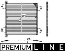 MAHLE Condensator, climatizare MAHLE AC 121 000P (AC 121 000P)