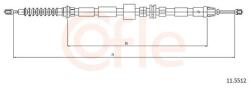COFLE Cablu, frana de parcare COFLE 11.5512 (11.5512) - fixbox