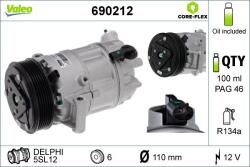 VALEO Compresor, climatizare VALEO 690212 (690212)