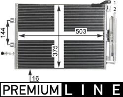 MAHLE Condensator, climatizare MAHLE AC 721 000P (AC 721 000P)