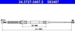 ATE Cablu, frana de parcare ATE 24.3727-3407.2 (24.3727-3407.2) - fixbox
