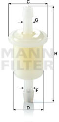 MANN-FILTER Filtru combustibil MANN-FILTER WK 21 (10) (WK21(10))