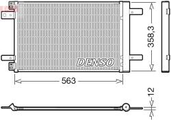 DENSO Condensator, climatizare DENSO DCN21032 (DCN21032) - fixbox