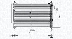 Magneti Marelli Condensator, climatizare MAGNETI MARELLI 350203850000 (350203850000) - fixbox