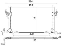 MAHLE Condensator, climatizare MAHLE AC 182 001S (AC 182 001S)