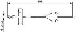 Bosch Cablu, frana de parcare BOSCH 1 987 477 990 (1 987 477 990) - fixbox