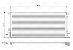 VALEO Condensator, climatizare VALEO 822576 (822576) - fixbox