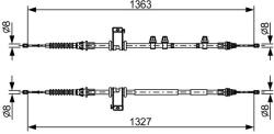 Bosch Cablu, frana de parcare BOSCH 1 987 482 453 (1 987 482 453) - fixbox