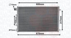 Magneti Marelli Condensator, climatizare MAGNETI MARELLI 350203879000 (350203879000) - fixbox