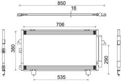 MAHLE Condensator, climatizare MAHLE AC 796 000S (AC 796 000S)