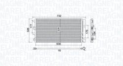 Magneti Marelli Condensator, climatizare MAGNETI MARELLI 350203797000 (350203797000) - fixbox