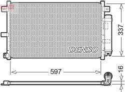 DENSO Condensator, climatizare DENSO DCN44001 (DCN44001) - fixbox