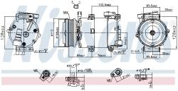 NISSENS Compresor, climatizare NISSENS 890788 (890788)