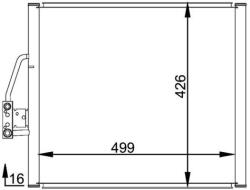 MAHLE Condensator, climatizare MAHLE AC 201 000P (AC 201 000P)