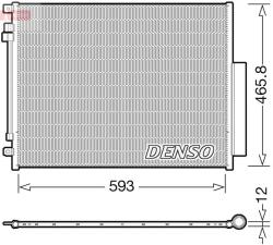 DENSO Condensator, climatizare DENSO DCN01025 (DCN01025) - fixbox