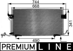 MAHLE Condensator, climatizare MAHLE AC 341 000P (AC 341 000P)