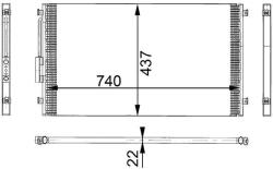 MAHLE Condensator, climatizare MAHLE AC 331 000S (AC 331 000S)