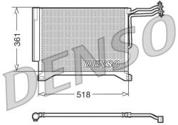 DENSO Condensator, climatizare DENSO DCN05100 (DCN05100) - fixbox