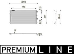 MAHLE Condensator, climatizare MAHLE AC 1208 000P (AC 1208 000P)