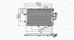 Magneti Marelli Condensator, climatizare MAGNETI MARELLI 350203891000 (350203891000) - fixbox