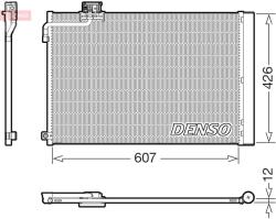 DENSO Condensator, climatizare DENSO DCN17064 (DCN17064) - fixbox