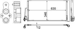 MAHLE Condensator, climatizare MAHLE AC 590 000S (AC 590 000S)
