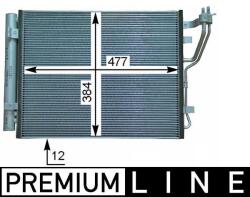 MAHLE Condensator, climatizare MAHLE AC 709 000P (AC 709 000P)
