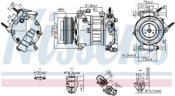 NISSENS Compresor, climatizare NISSENS 890589 (890589)