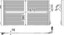 MAHLE Condensator, climatizare MAHLE AC 761 000S (AC 761 000S)