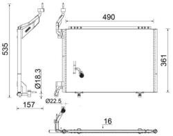 MAHLE Condensator, climatizare MAHLE AC 847 000S (AC 847 000S)