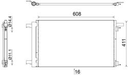 MAHLE Condensator, climatizare MAHLE AC 939 000S (AC 939 000S)