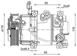 MAHLE Compresor, climatizare MAHLE ACP 1463 000P (ACP 1463 000P)