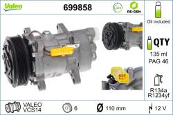 VALEO Compresor, climatizare VALEO 699858 (699858)