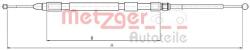 METZGER Cablu, frana de parcare METZGER 10.4158 (10.4158)
