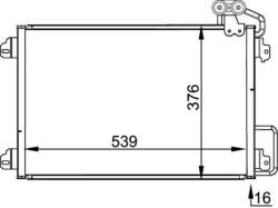 MAHLE Condensator, climatizare MAHLE AC 304 000P (AC 304 000P)