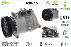 VALEO Compresor, climatizare VALEO 690715 (690715)