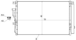 MTR Condensator, climatizare MTR 13054905 (13054905) - fixbox
