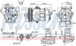 NISSENS Compresor, climatizare NISSENS 890698 (890698)