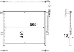 MAHLE Condensator, climatizare MAHLE AC 502 001S (AC 502 001S)