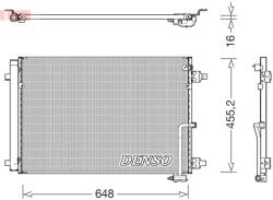DENSO Condensator, climatizare DENSO DCN02045 (DCN02045) - fixbox